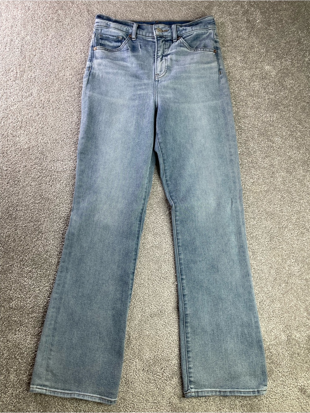 Express 90s Boot High Rise Jeans Women’s 2R Light Wash Stretch Denim